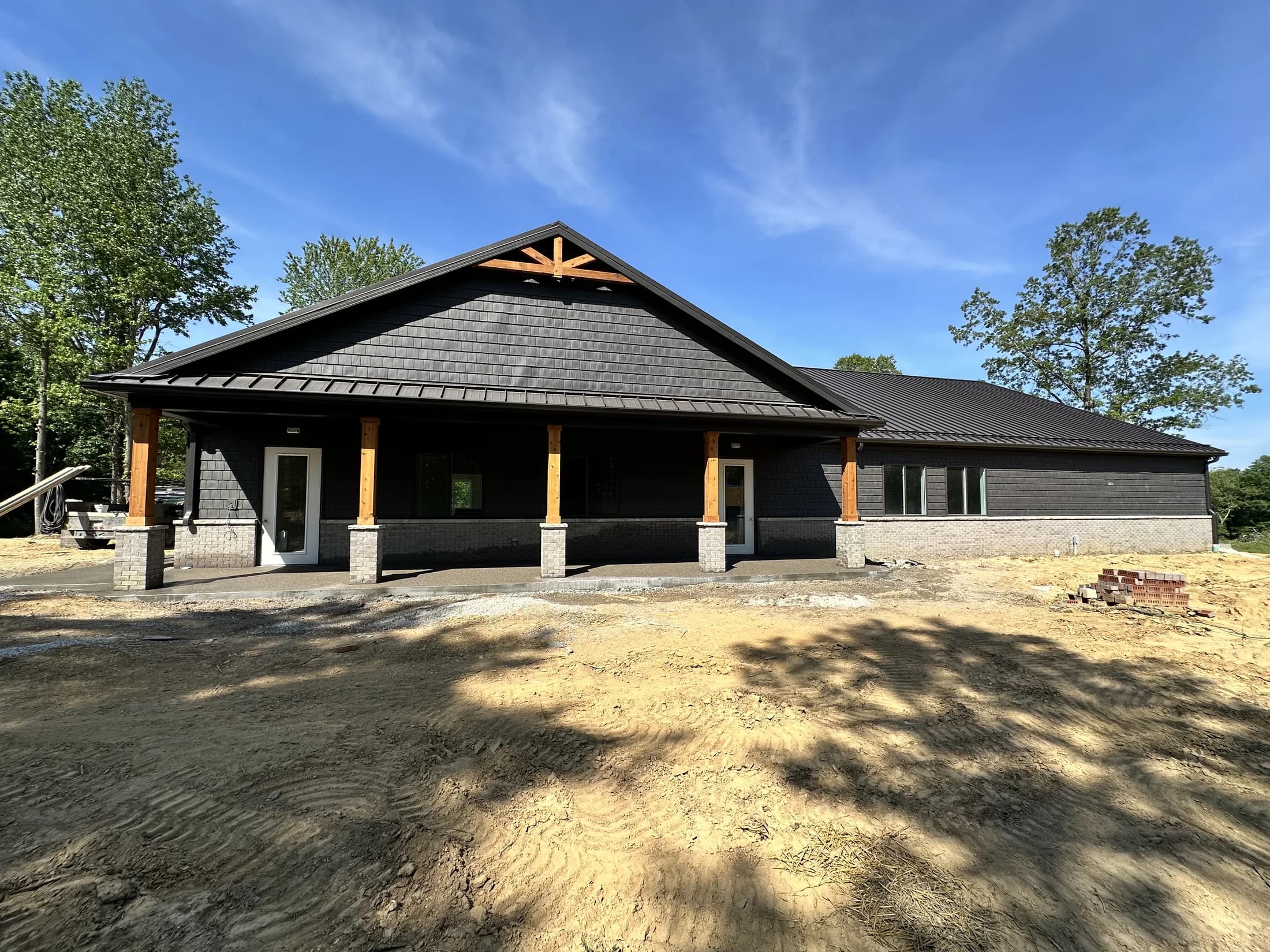 The activity center exterior, nearly complete